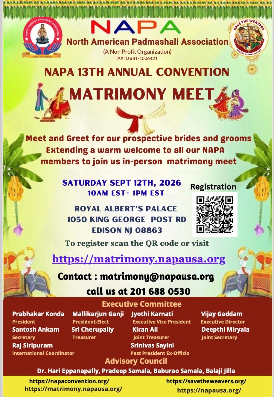 NAPA Matrimony Meet & Greet Flyer